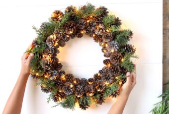 DIY Pine Coat Wreath